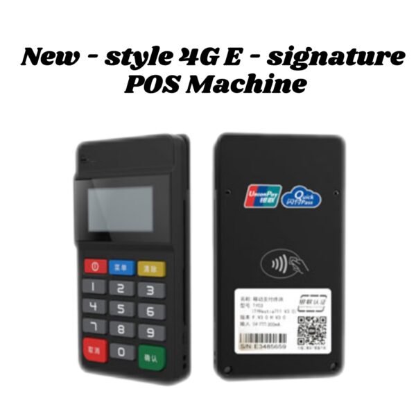 Newly-Launched Black 4G E-Signature Code-Scanning Smart POS Machine