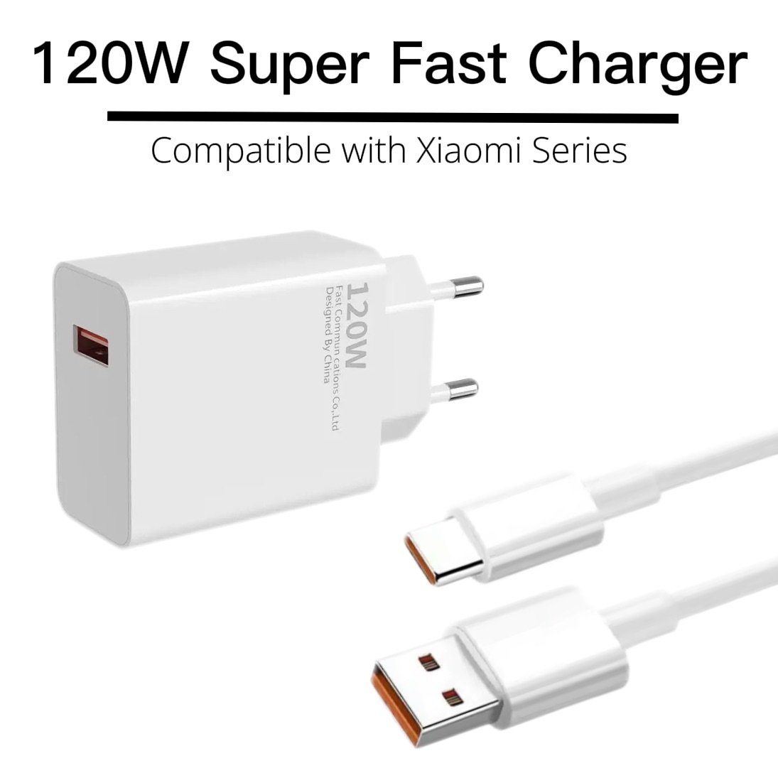 主图 120W Xiaomi UK Plug Charging Set - Image 1