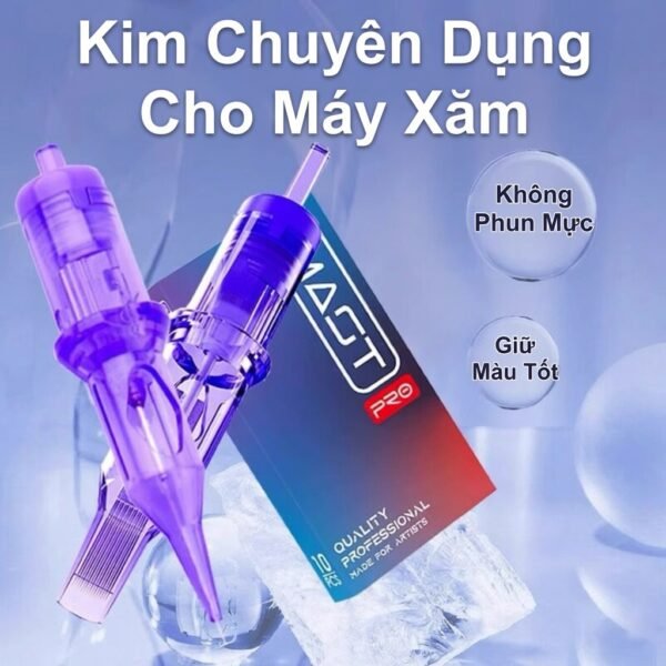 Kim Thêu Xăm MAST PRO Little Purple Needle 20 Cái/Hộp - Vô Trùng Cao Cấp 10 Kim / Hộp