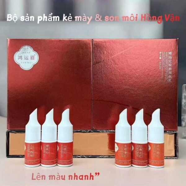 Bộ Mực Xăm Mày Hồng Vân - Set Color Pigment Cao Cấp