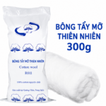 Bông Tẩy Trang Cao Cấp 300g - Bông Cotton Thực Vật Thấm Hút Mạnh