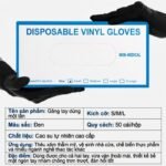 Găng Tay Đen Dùng Một Lần Vinyl - Chịu Kéo Tốt, Không Dễ Rách - Image 2