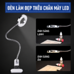 Đèn LED Kẹp Bàn Cao Cấp 7W/5W - Ánh Sáng Lạnh Ấm 2 Chế Độ - 图片 3