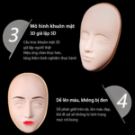Da Mặt 3D Giả Lập 5D - Mô Hình Tập Phun Xăm Cao Cấp - Image 5