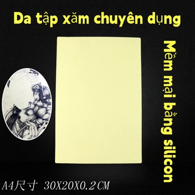 主图_01 Da Tập Xăm Silicon Mềm Chuyên Dụng - Mềm Mại Như Da Thật - Image 1