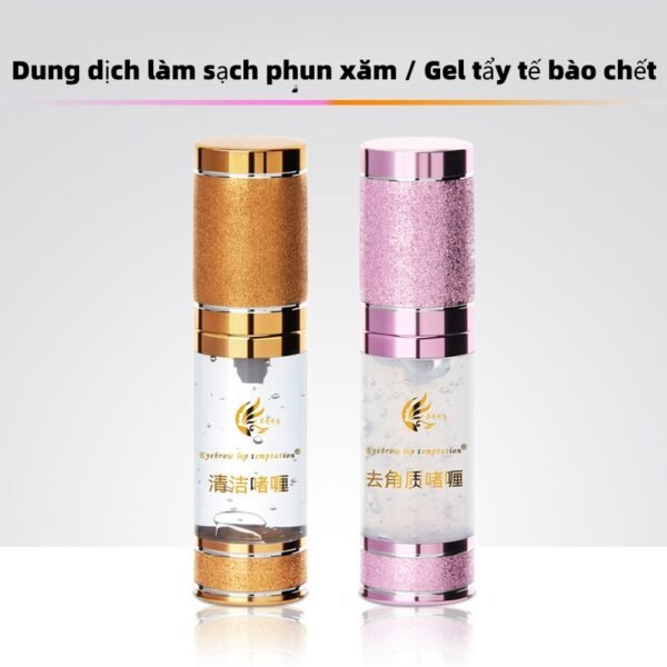 Dung Dịch Làm Sạch & Gel Tẩy Tế Bào Chết Trước Phun Xăm - Eyebrow Lip Temptation