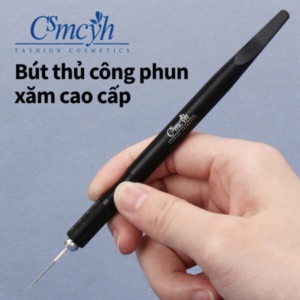 Bút Phun Xăm Thủ Công Cao Cấp CS - Thân Hợp Kim Nhôm, Đầu Xuyên Thập